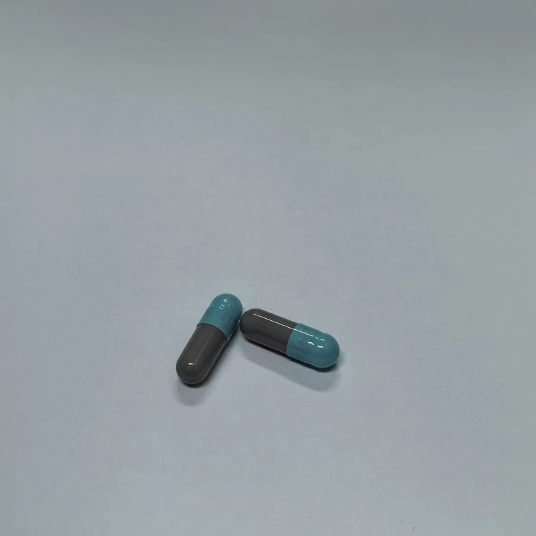 Blue-Gray Gelatin Capsules